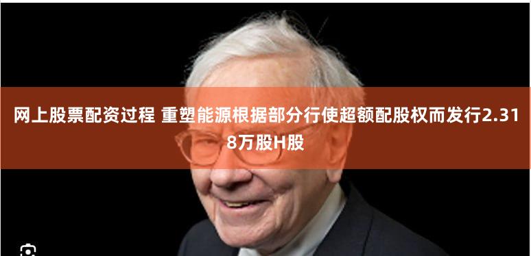 网上股票配资过程 重塑能源根据部分行使超额配股权而发行2.318万股H股